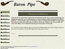 Tablet Screenshot of pfeifenbau.de